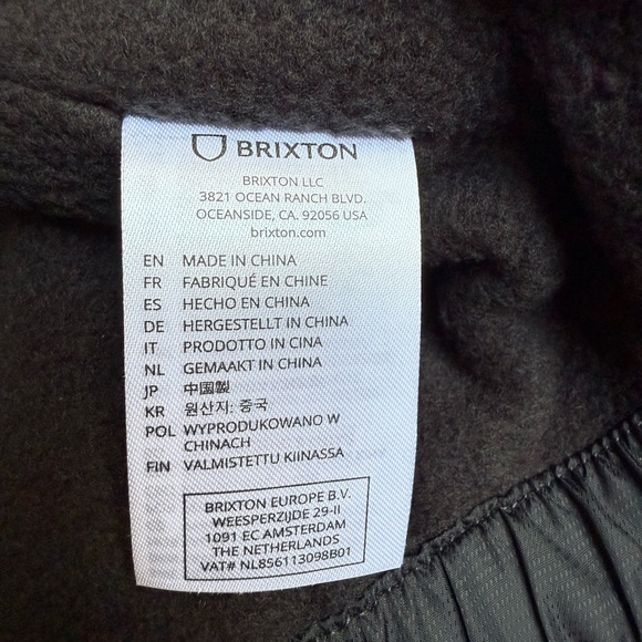 NWT | Brixton Claxton Parsons Arctic Fleece Lined Jacket / Size: Large - Picture 4 of 8